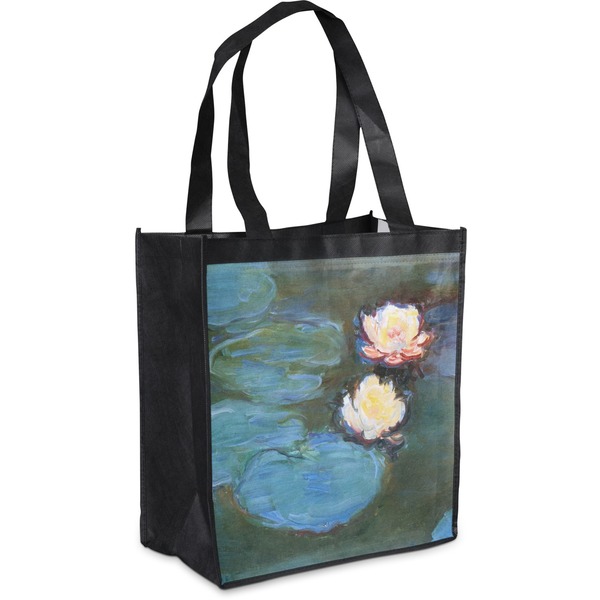 Custom Water Lilies #2 Grocery Bag