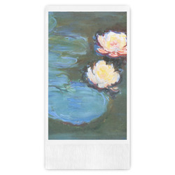 Water Lilies #2 Guest Napkins - Full Color - Embossed Edge