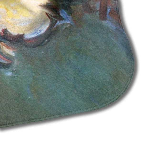 Water Lilies #2 Hooded Baby Towel- Detail Corner