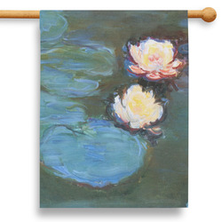 Water Lilies #2 28" House Flag - Double Sided