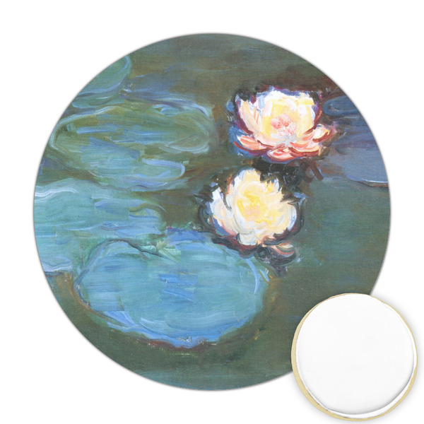 Custom Water Lilies #2 Printed Cookie Topper - 2.5"