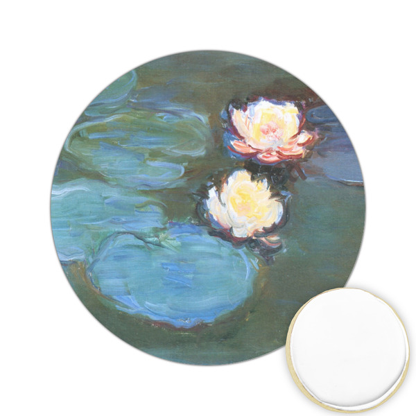 Custom Water Lilies #2 Printed Cookie Topper - 2.15"