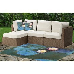 Water Lilies #2 Indoor / Outdoor Rug - Custom Size