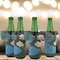 Water Lilies #2 Jersey Bottle Cooler - Set of 4 - LIFESTYLE