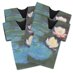 Water Lilies #2 Jersey Bottle Cooler - Set of 4