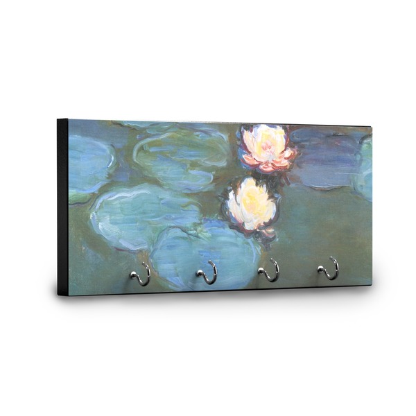 Water Lilies #2 Key Hanger - Front View with Hooks