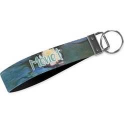 Water Lilies #2 Webbing Keychain Fob - Large