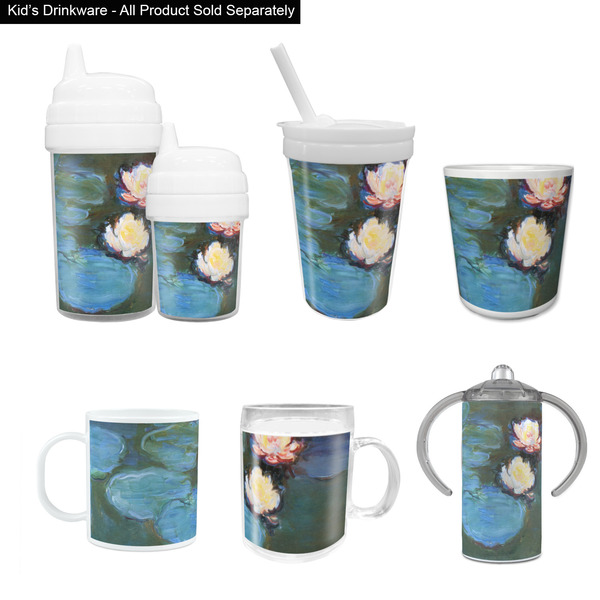 Water Lilies #2 Kid's Drinkware - Customized & Personalized