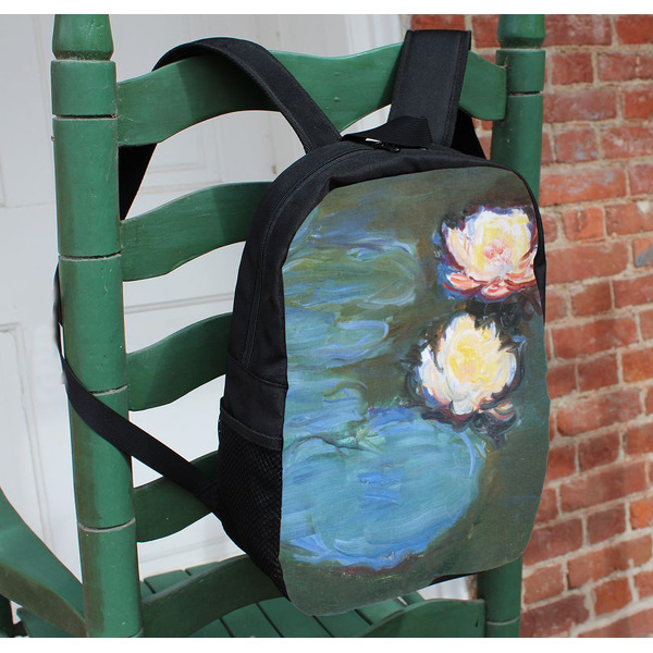 Water Lilies #2 Kids Backpack - In Context