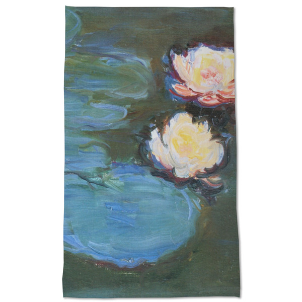 Water Lilies #2 Kitchen Towel - Poly Cotton - Full Front