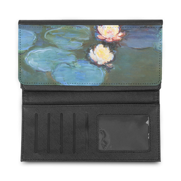 Water Lilies #2 Ladies Wallet - Half Way Open