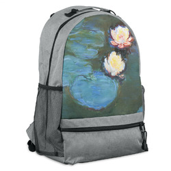 Water Lilies #2 Backpack - Grey