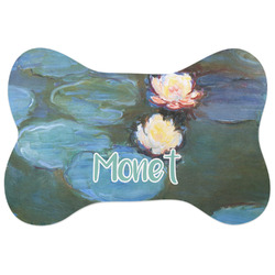 Water Lilies #2 Bone Shaped Dog Food Mat