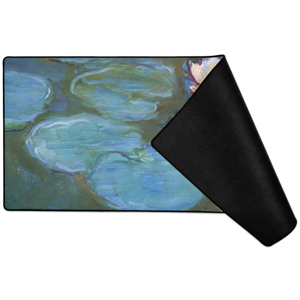 Water Lilies #2 Large Gaming Mats - FRONT W/ FOLD