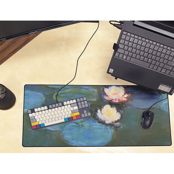 Water Lilies #2 Large Gaming Mats - LIFESTYLE