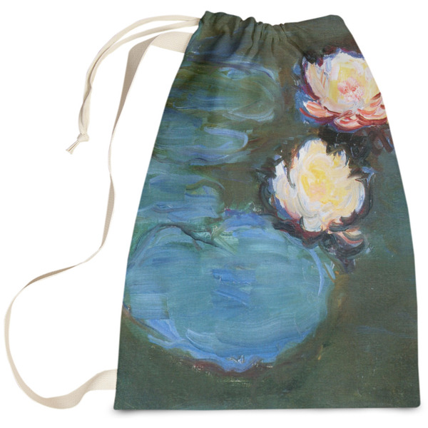 Custom Water Lilies #2 Laundry Bag - Large