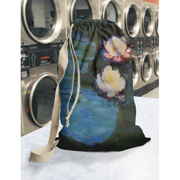 Water Lilies #2 Laundry Bag in Laundromat