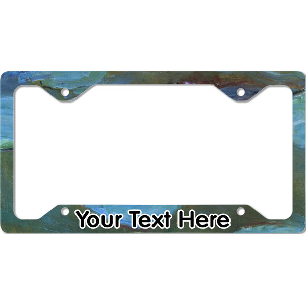 Custom Water Lilies #2 License Plate Frame - Style C