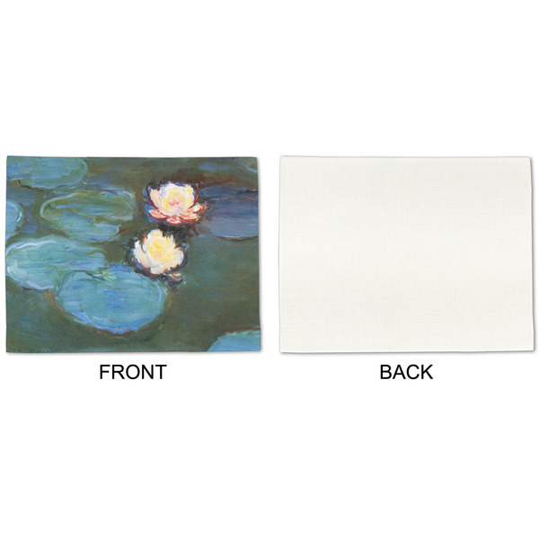 Water Lilies #2 Linen Placemat - APPROVAL Single (single sided)