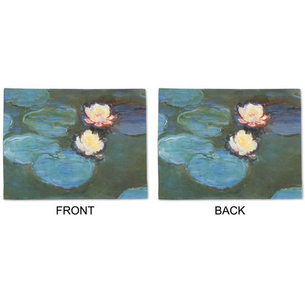 Water Lilies #2 Linen Placemat - APPROVAL (double sided)