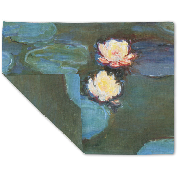 Water Lilies #2 Linen Placemat - Folded Corner (double side)