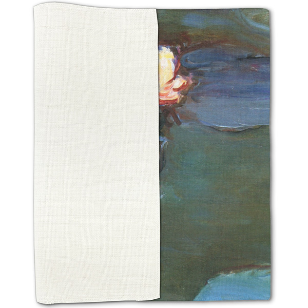 Water Lilies #2 Linen Placemat - Folded Half