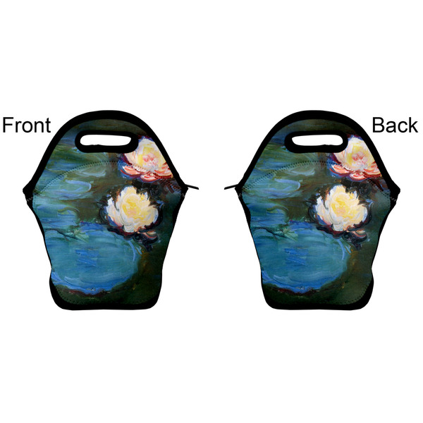 Water Lilies #2 Lunch Bag - Front and Back