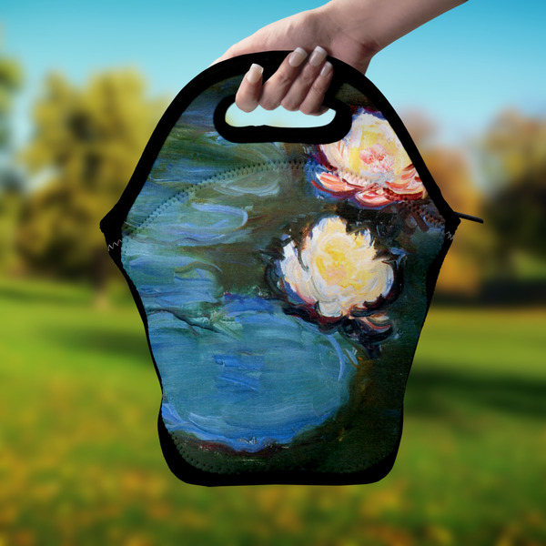 Water Lilies #2 Lunch Bag - Hand