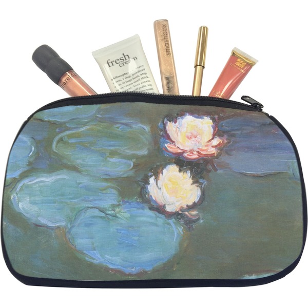 Custom Water Lilies #2 Makeup / Cosmetic Bag - Medium