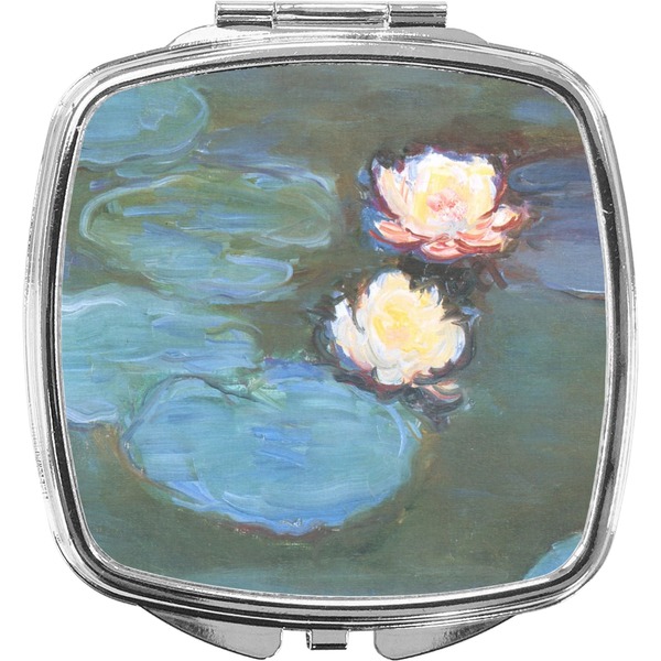 Custom Water Lilies #2 Compact Makeup Mirror
