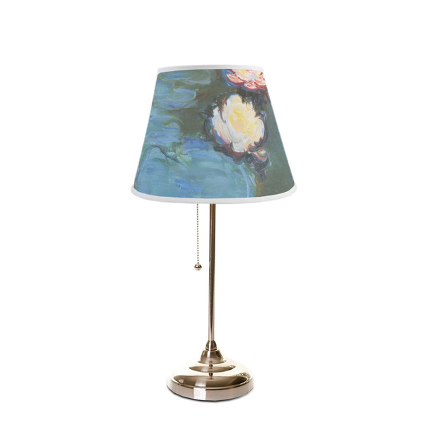 Water Lilies #2 Poly Film Empire Lampshade - On Stand