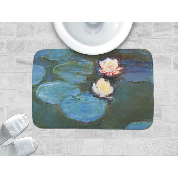 Water Lilies #2 Memory Foam Bath Mat - LIFESTYLE 34x21