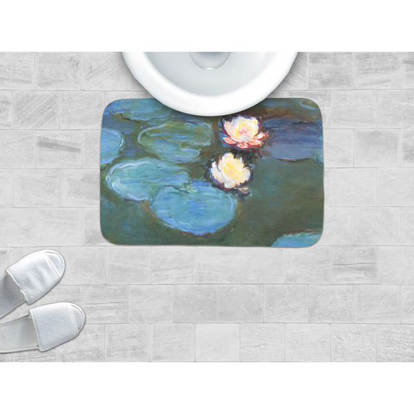 Water Lilies #2 Memory Foam Bath Mat - LIFESTYLE
