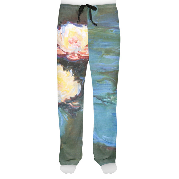 Water Lilies #2 Men's Pjs Front - on model
