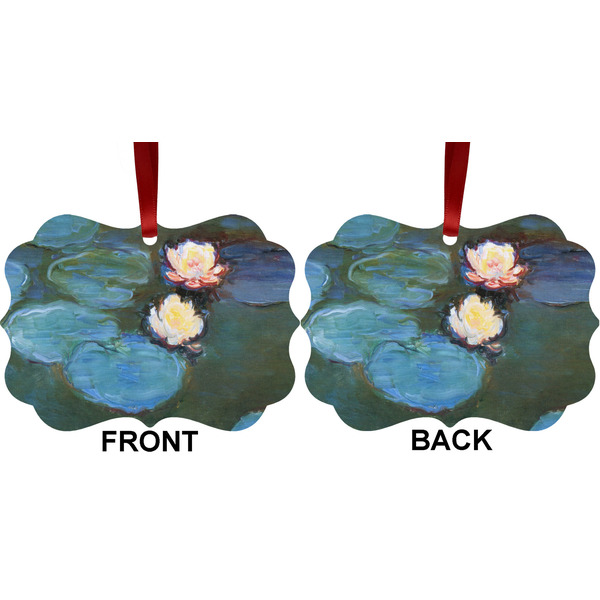 Water Lilies #2 Metal Benilux Ornament - Front and Back (APPROVAL)