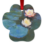 Water Lilies #2 Metal Paw Ornament - Double Sided