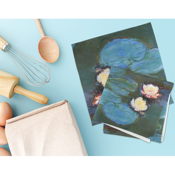 Water Lilies #2 Microfiber Dish Rag - LIFESTYLE