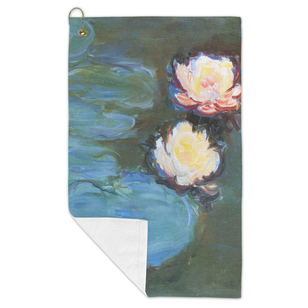 Water Lilies #2 Microfiber Golf Towels - FOLD