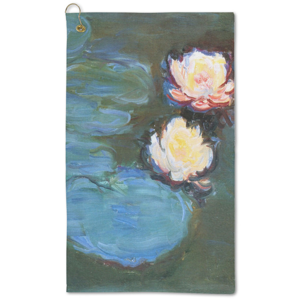 Custom Water Lilies #2 Microfiber Golf Towel