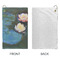 Water Lilies #2 Microfiber Golf Towels - Small - APPROVAL