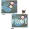 Water Lilies #2 Microfleece Dog Blanket - Large- Front & Back