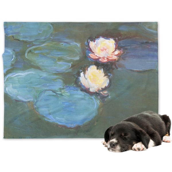 Custom Water Lilies #2 Dog Blanket - Regular