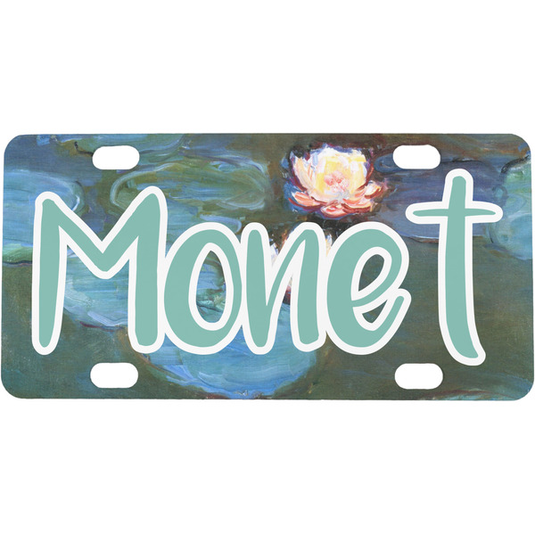 Custom Water Lilies #2 Mini / Bicycle License Plate (4 Holes)