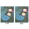Water Lilies #2 Minky Blanket - 50"x60" - Double Sided - Front & Back