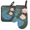 Water Lilies #2 Left Oven Mitt & Pot Holder Set