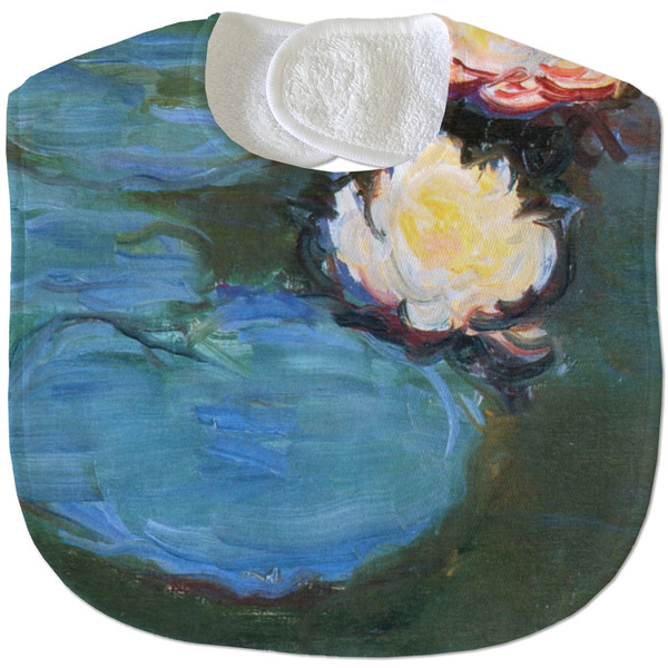 Custom Water Lilies #2 Velour Baby Bib