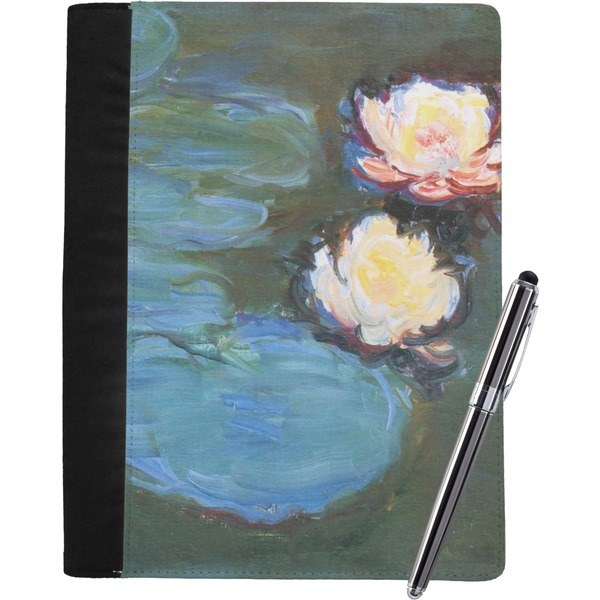 Custom Water Lilies #2 Notebook Padfolio - Large