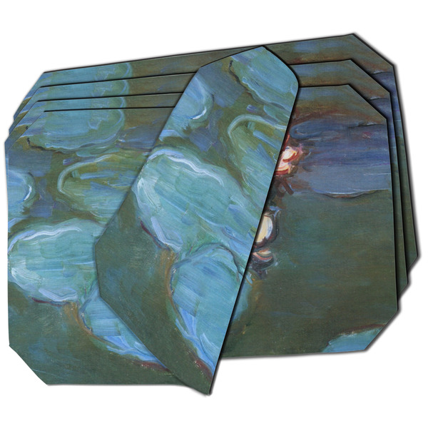 Custom Water Lilies #2 Dining Table Mat - Octagon - Set of 4 (Double-SIded)