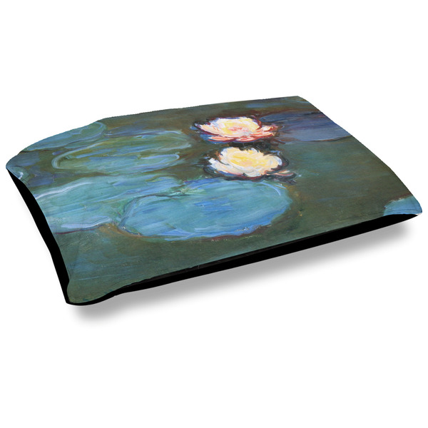 Custom Water Lilies #2 Outdoor Dog Bed - Large