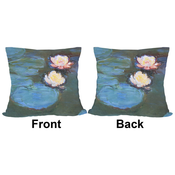 Water Lilies #2 Outdoor Pillow - 16x16